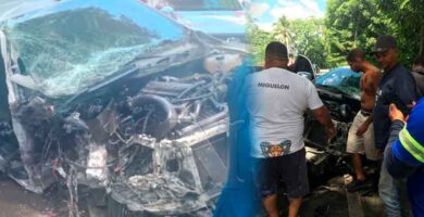 Accidente Feo en la carretera Piedra Blanca Maimón
