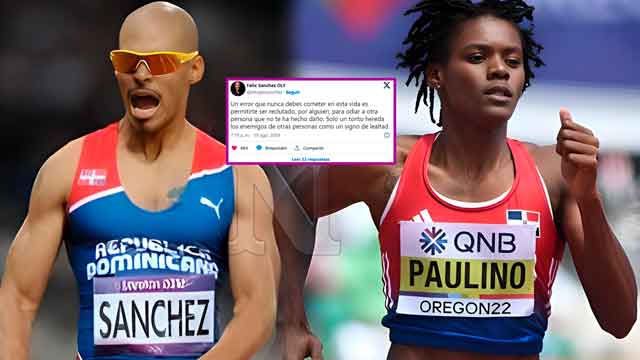 Félix Sánchez a Marileidy Paulino