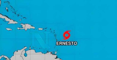 La tormenta tropical Ernesto sigue avanzando