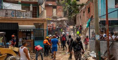 Seis personas murieron y 22 resultaron heridas tras el derrumbe