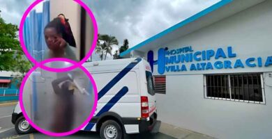 Una mujer en un centro médico en Villa Altagracia