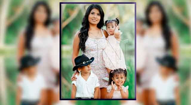 Maribel Ibarra a su tres hijos