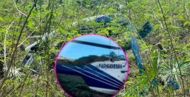 Un helicóptero se ha estrellado recientemente en Monción