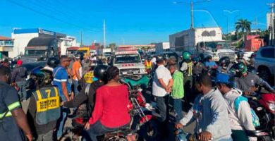Accidente Feo en el kilómetro 13 de Santo Domingo Oeste