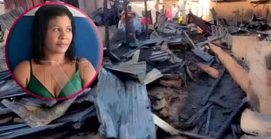 Aracelis Alcántara a sus dos hijos