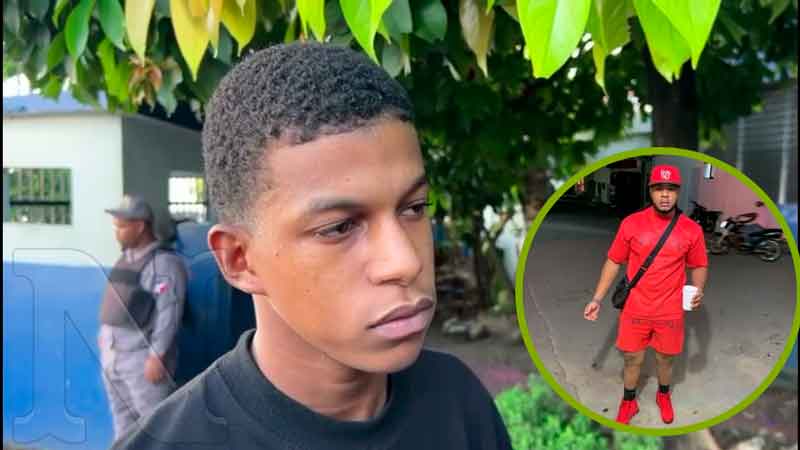 El joven Rober Luis a Rafael Henríquez Santos