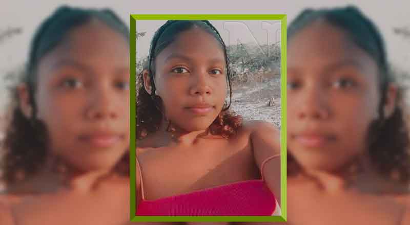 La joven Jazmín Trinidad Ferreras en Villa Jaragua