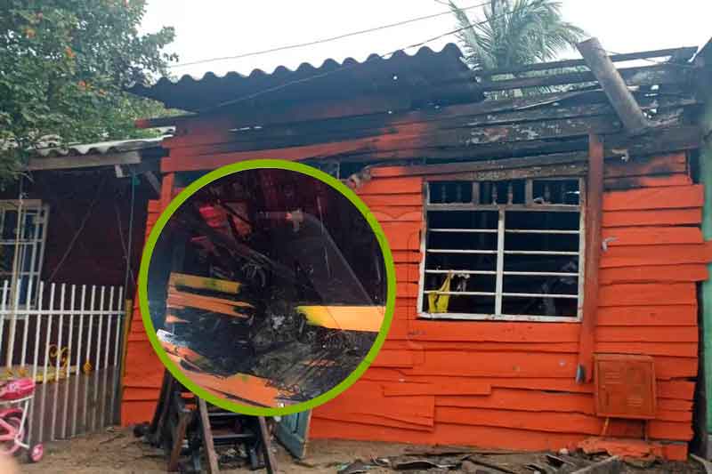 Familia lo pierde todo tras un incendio