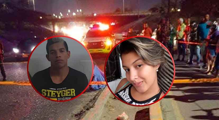 Luis Carlos Caballero Ariza y una mujer conocida como Maye