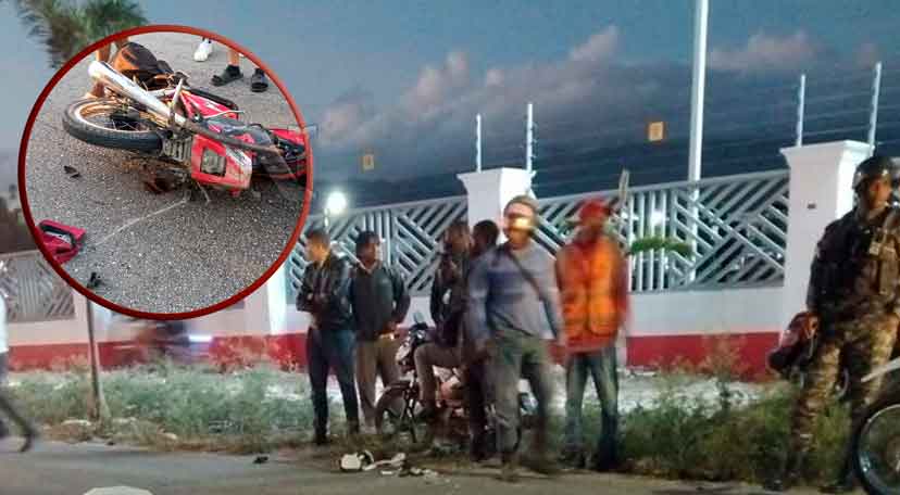 Un aparatoso accidente en la carretera Sánchez