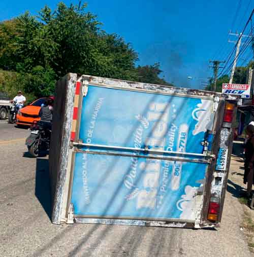 Accidente vial en Gran Parada, Puerto Plata