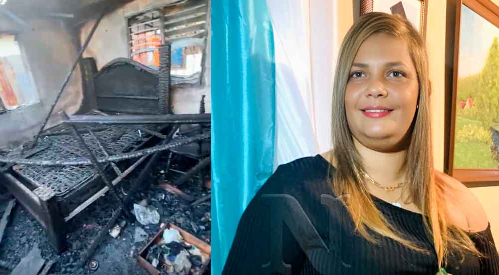 Incendio destruye hogar de Yudelka Muñoz en Navarrete