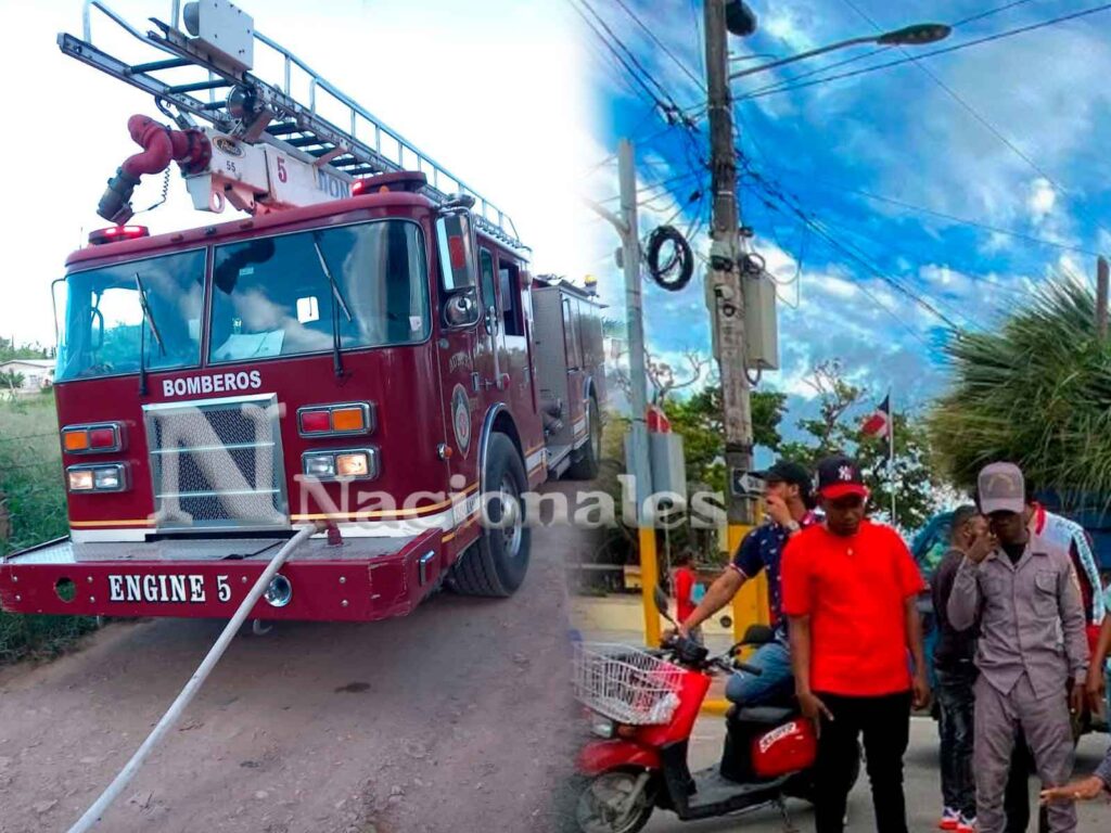 Una bombera de Higüey resultó herida el viernes