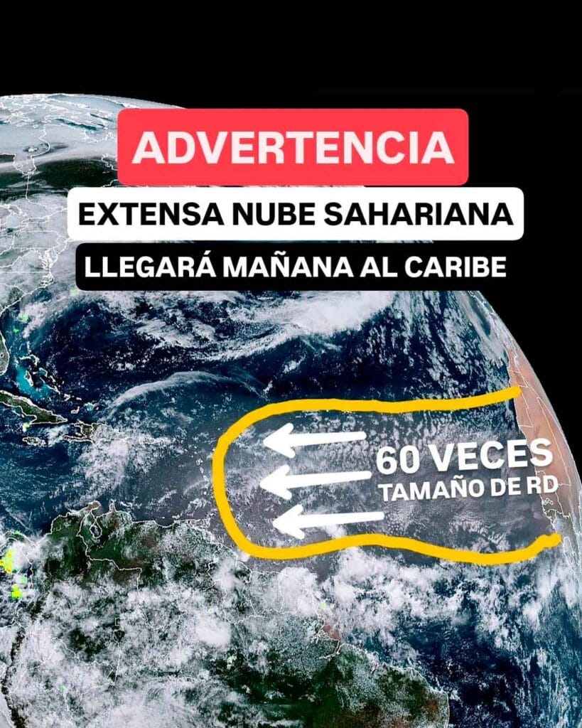 Alerta por la llegada de una gran nube de polvo del Sahara