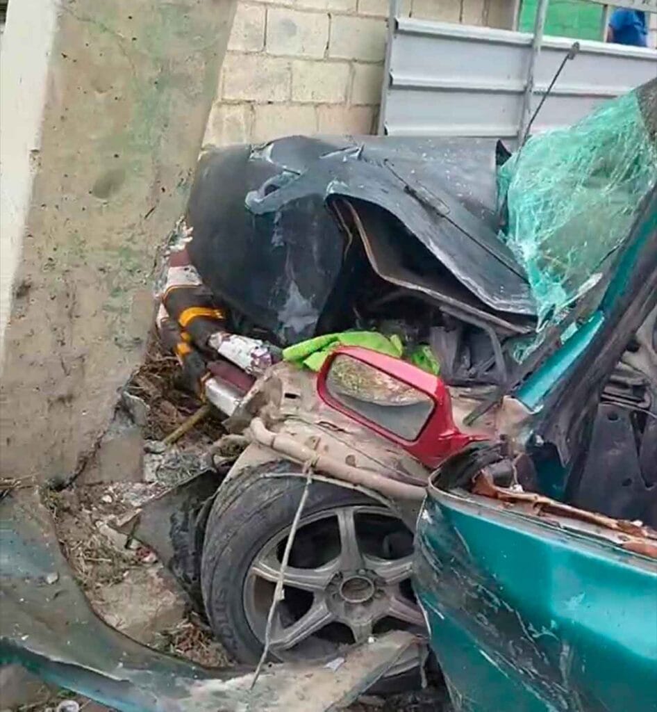un fuerte accidente de tr&aacute;nsito