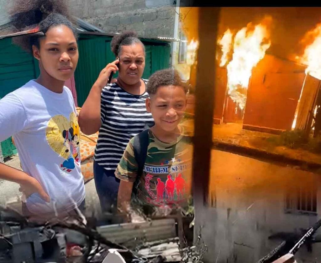 Madre de cuatro niños pierde su hogar en incendio y clama por ayuda en Madre Vieja Norte Nuevo