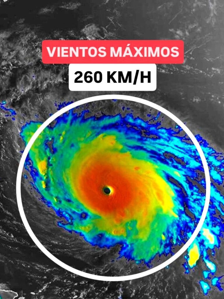 El hurac&aacute;n Humberto escal&oacute; a categor&iacute;a 5