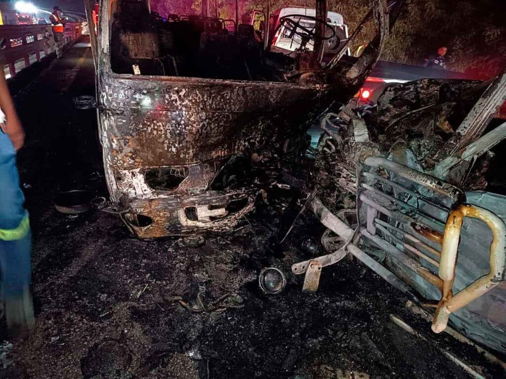 Accidente de tr&aacute;nsito que cobr&oacute; la vida de Fausto N&uacute;&ntilde;ez