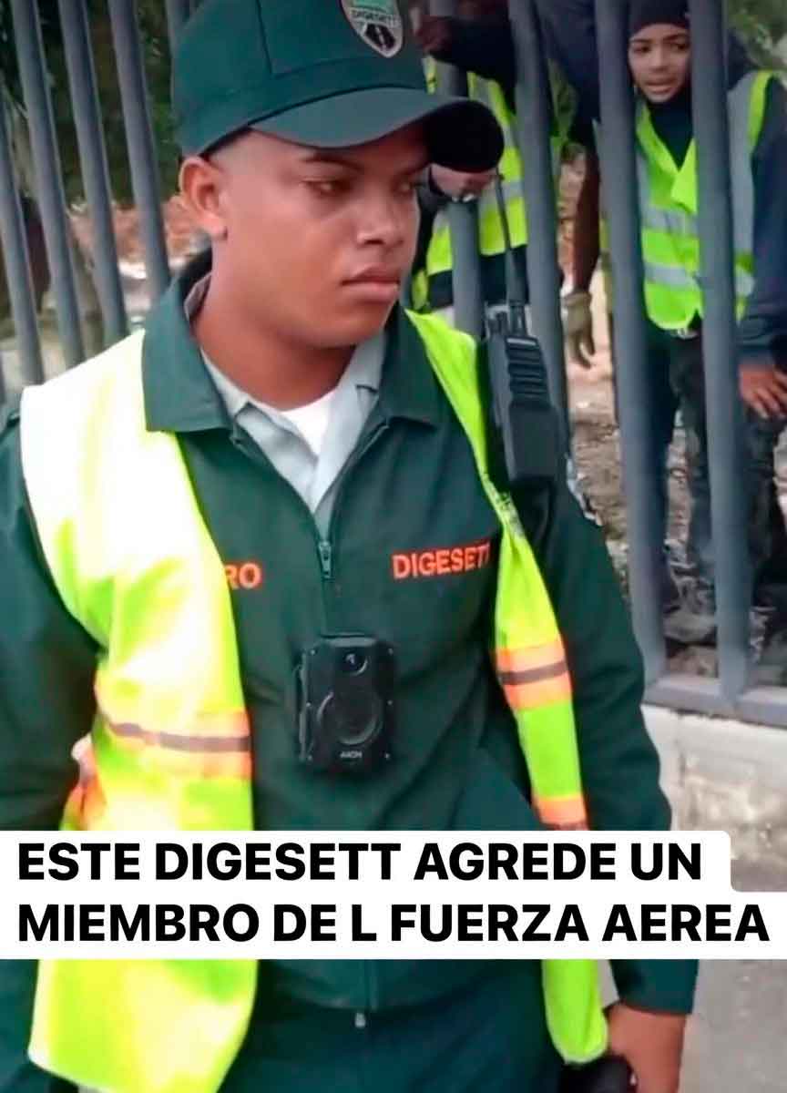 Agresi&oacute;n de la Digesett en Santo Domingo