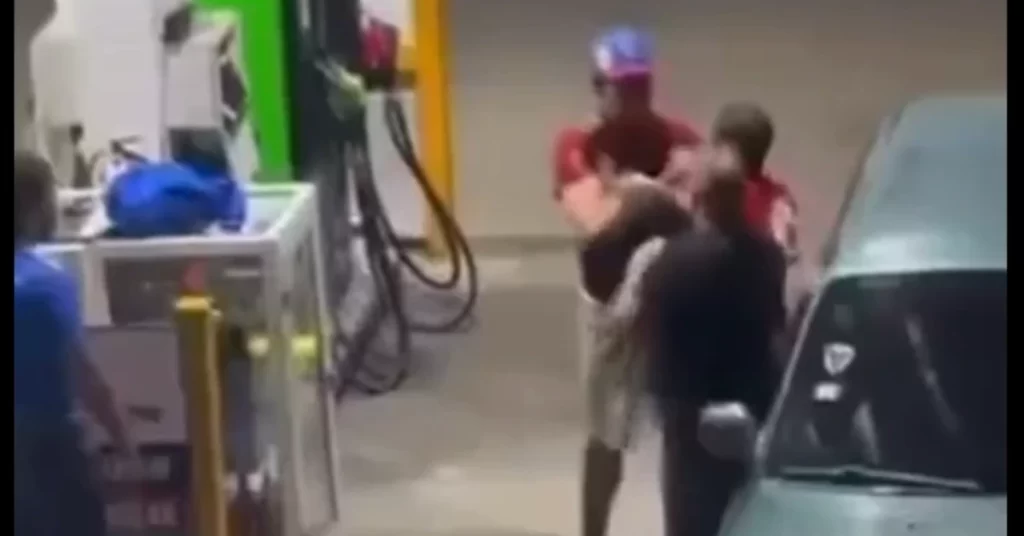 Altercado entre dos hombres en estacion de servicio se vuelve viral