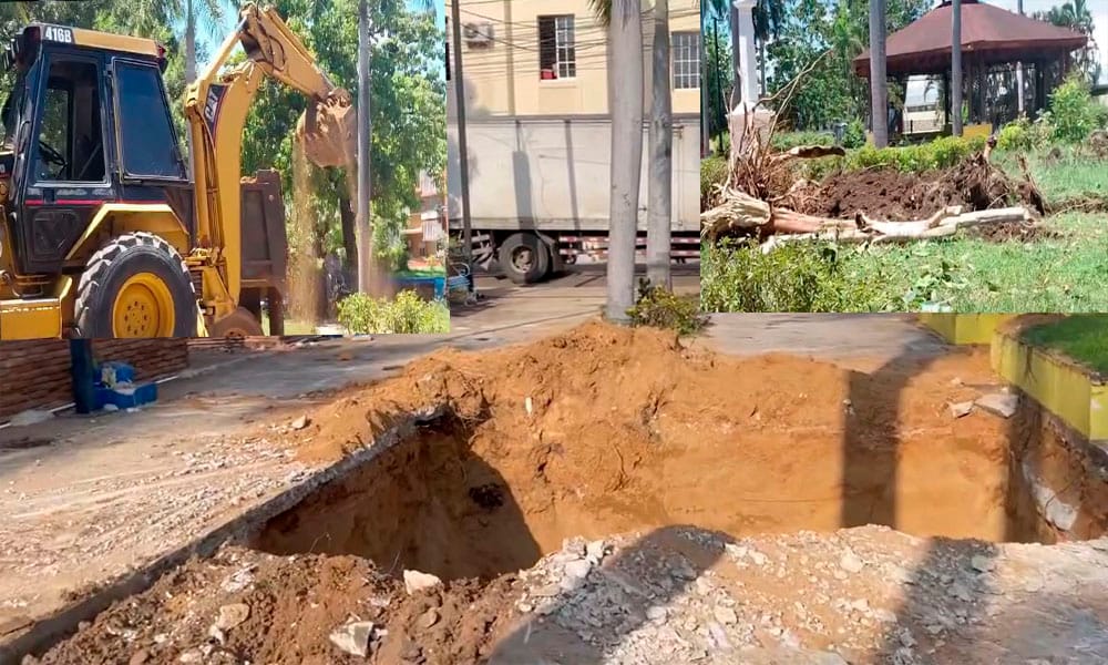 Denuncian destrucción de emblemático parque en Dajabón para presunta construcción de parque acuático