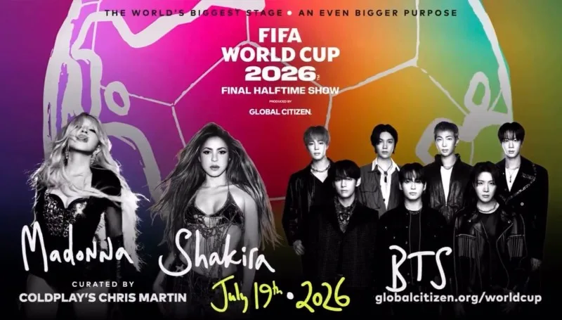 Madonna, Shakira y BTS actuar&aacute;n en el descanso de la final del Mundial F&uacute;tbol