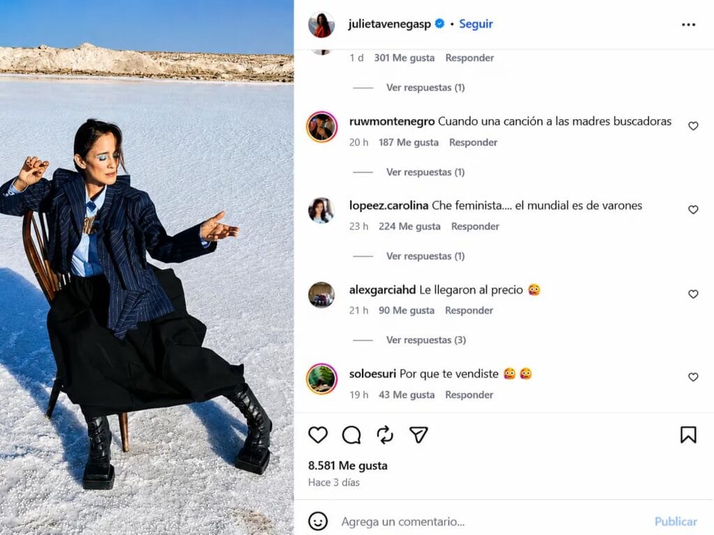 Julieta Venegas defiende su canción feminista para el Mundial 2026