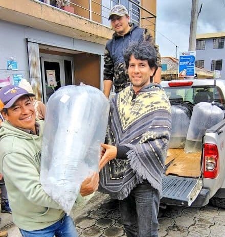 Productores de Chorocopte y Gualleturo reciben alevines de trucha