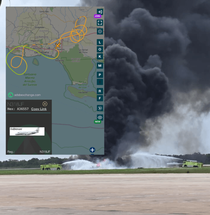 Accidente aéreo en La Romana