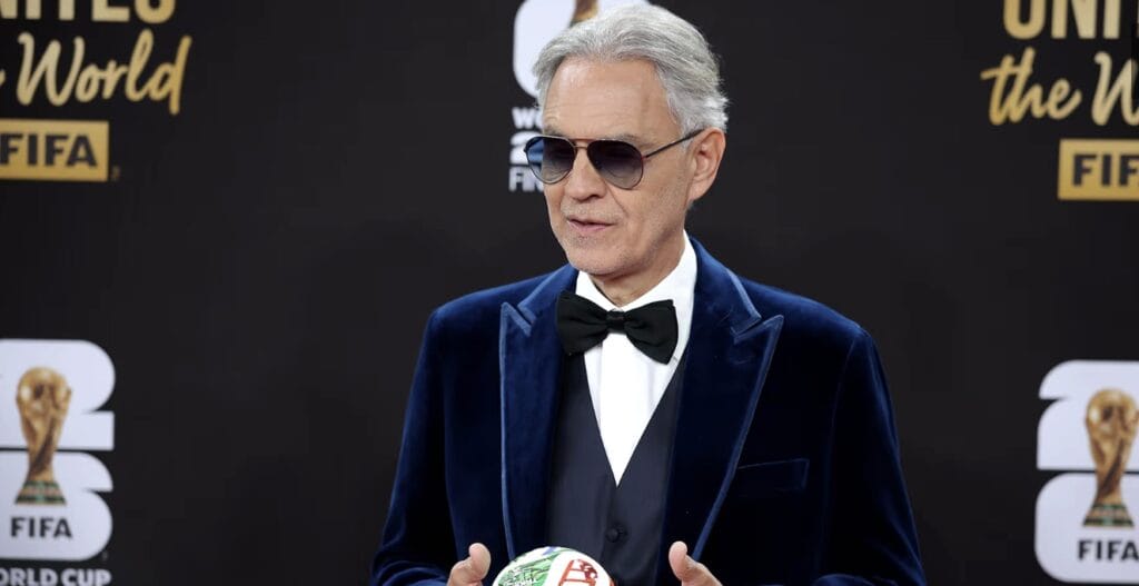 Nuevo himno oficial del mundial cobra vida con Andrea Bocelli, EJAE y David Guetta