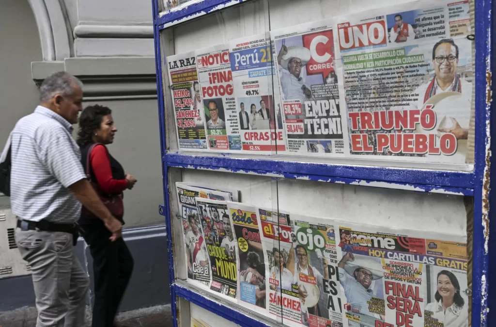 Ventaja Sánchez sobre Fujimori sigue sobre 20,000 votos