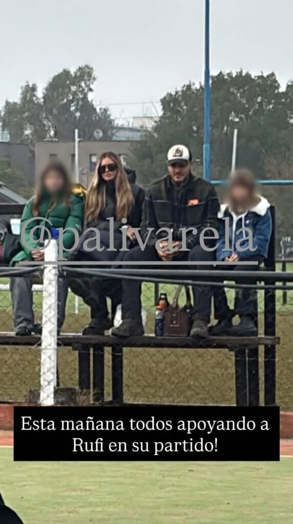 China Suárez, Icardi y Cabré: la inédita unión familiar en una cancha de hockey