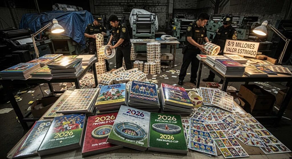 Golpe a piratería mundialista: Policía decomisa figuritas del 2026 valoradas en S/9 millones