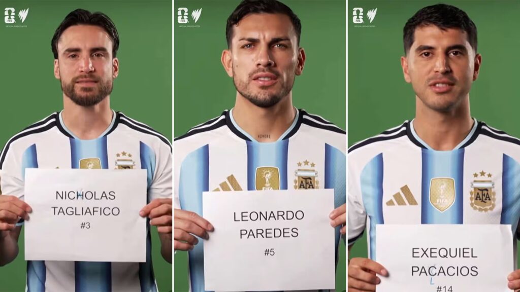 Video promocional del Mundial 2026 muestra errores en nombres de la Albiceleste