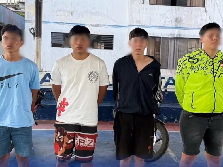 Cuatro personas fueron aprehendidas por presunta extorsión a comerciante en Napo