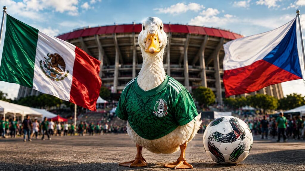 El pato Merlín, viral en el Mundial 2026, ya tiene boletos para México vs Chequia
