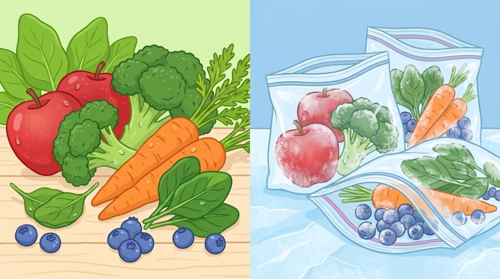 La ciencia responde: ¿frutas frescas o congeladas?