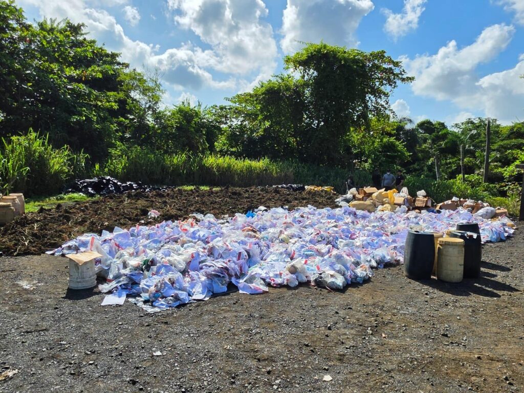 Inacif destruye más de 3,700 kilos de drogas incautadas en operativos contra el narcotráfico