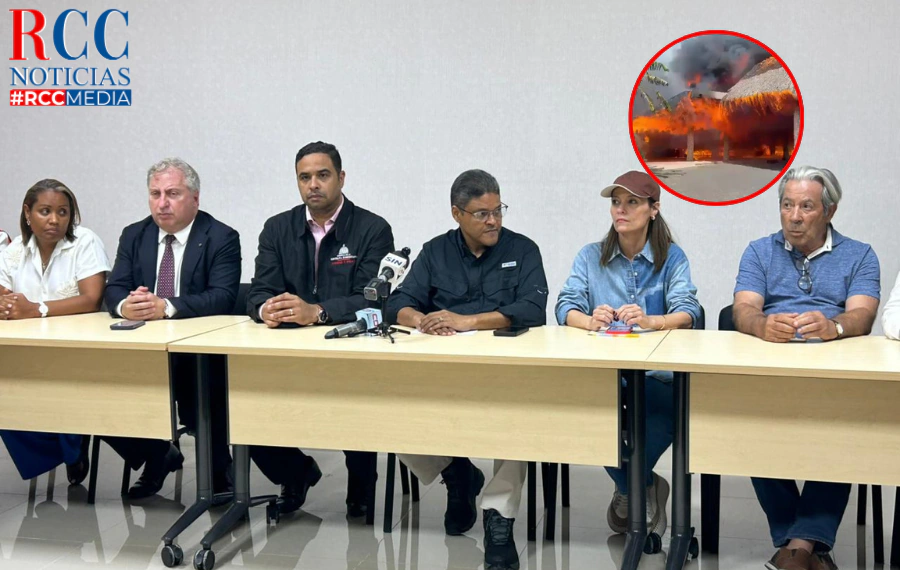 COE coordina evacuación de 1,690 huéspedes tras incendio en Bayahibe