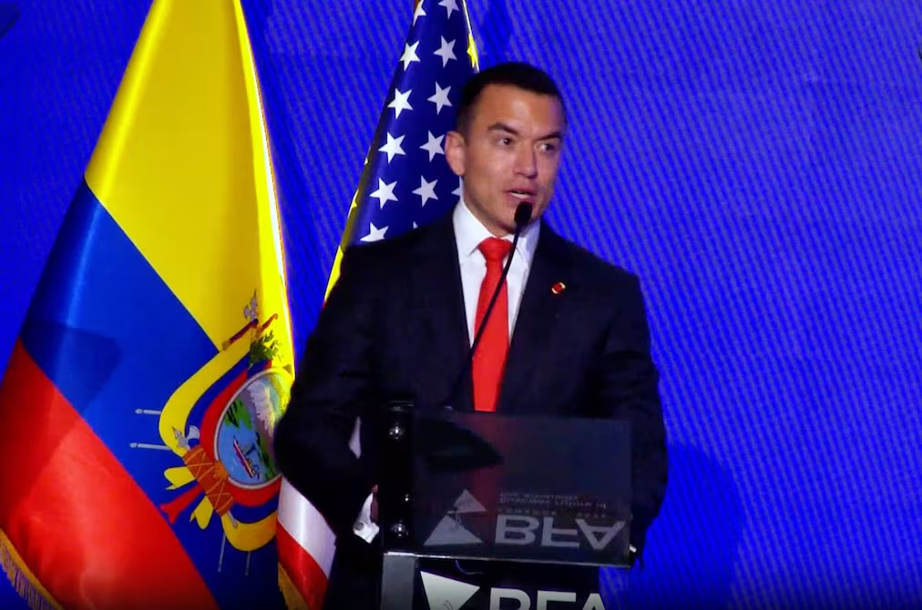 Daniel Noboa emite decreto para su viaje a Estados Unidos del 24 al 27 de junio con recursos y vuelo privados