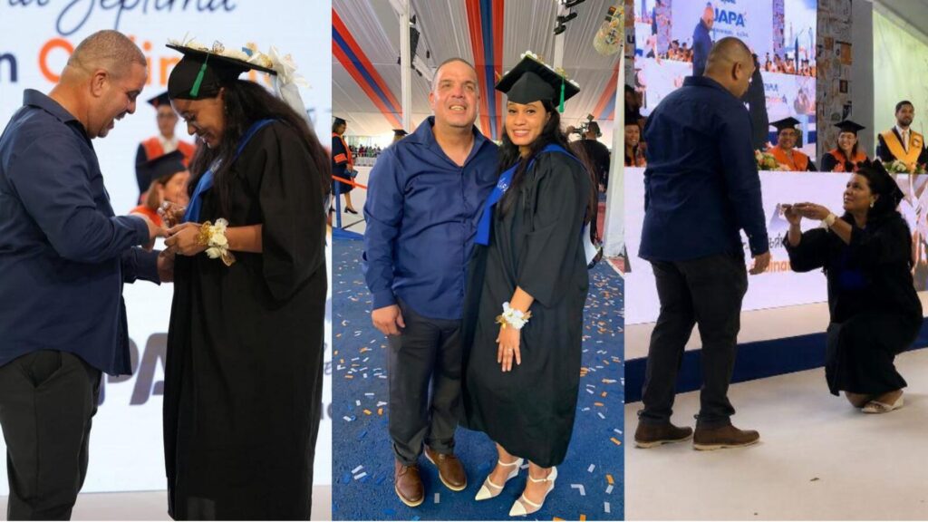 Del birrete al anillo: joven aprovecha su graduación para pedir matrimonio