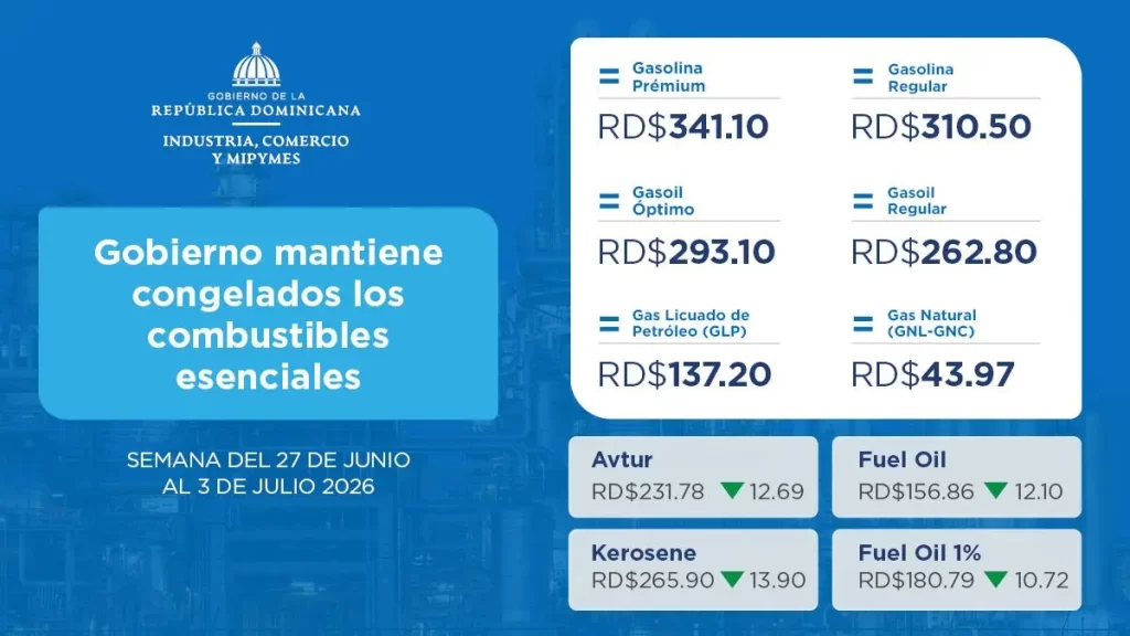 Se mantienen sin variación de precios los combustibles esenciales