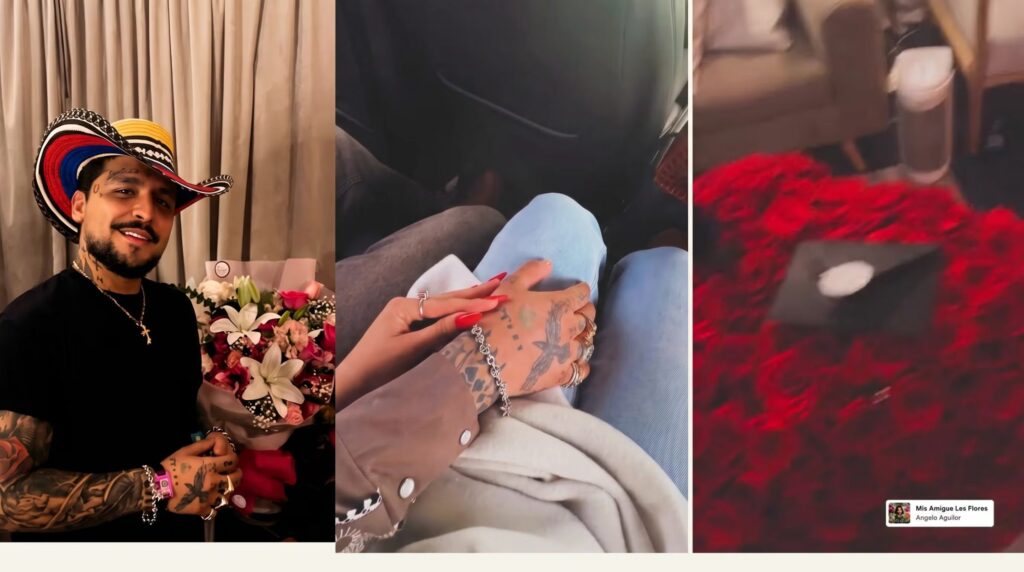 Ángela Aguilar y Nodal: flores y anillos reavivan rumores de boda religiosa