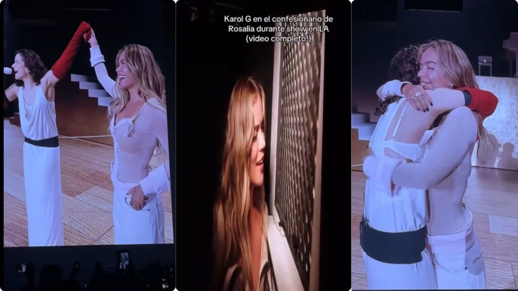 Karol G fue la invitada especial en concierto de Rosalía y aparentemente hizo una revelación sobre su relación con Feid