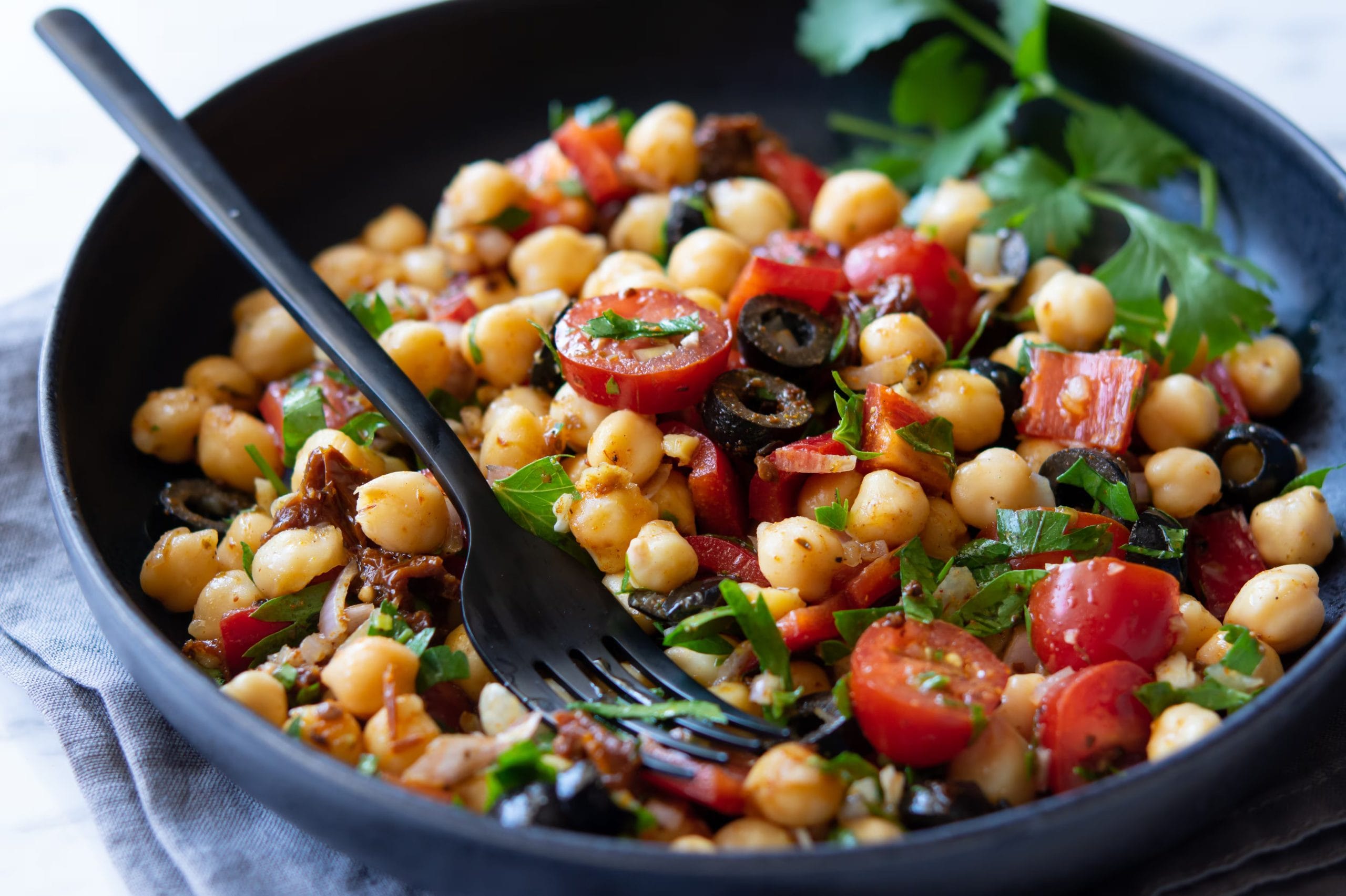Ensalada de garbanzos. (Shutterstock)