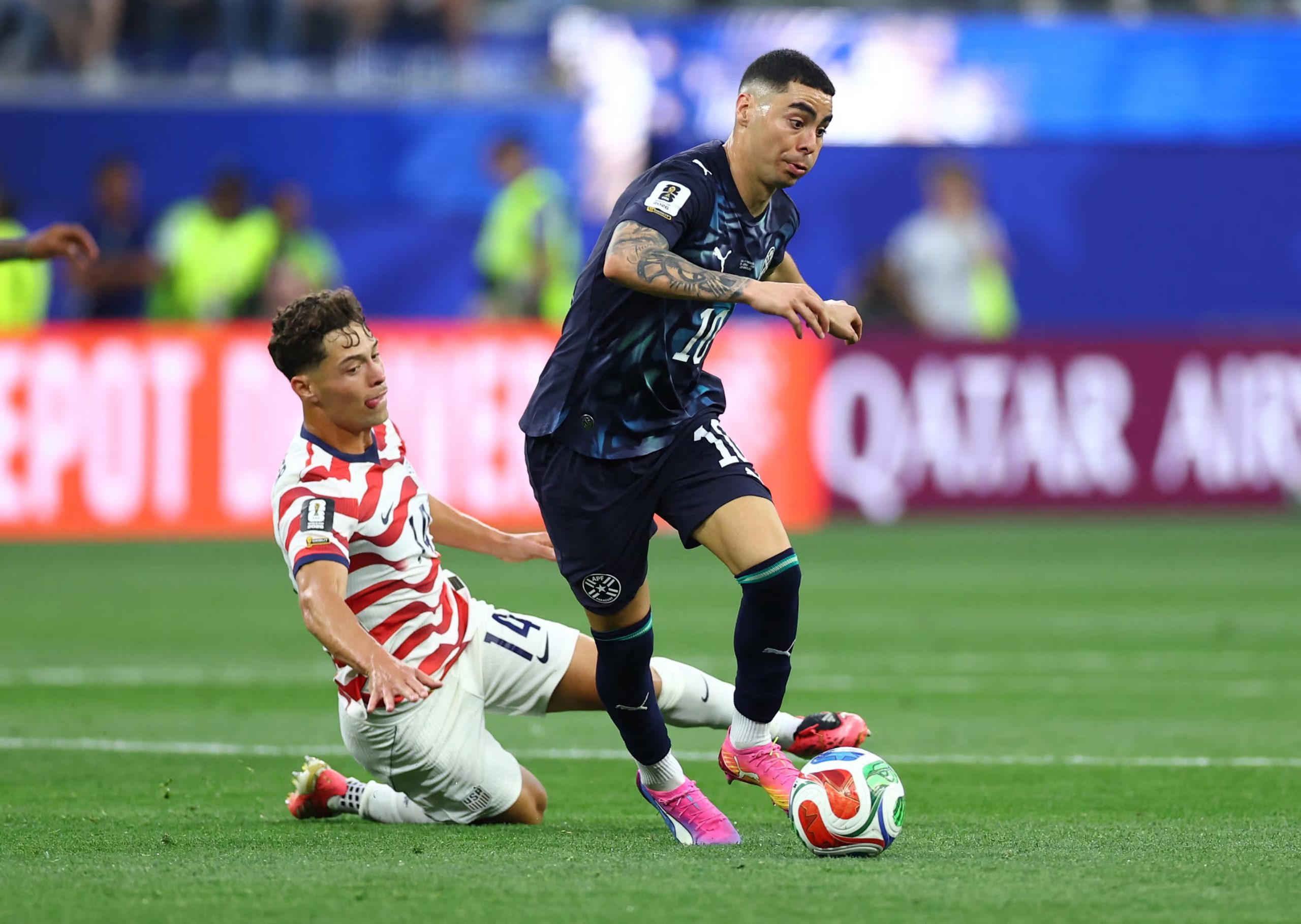 Miguel Almirón buscará ser el factor diferencial de Paraguay ante Alemania para alcanzar los octavos de final del Mundial 2026. - créditos: REUTERS/Lisi Niesner