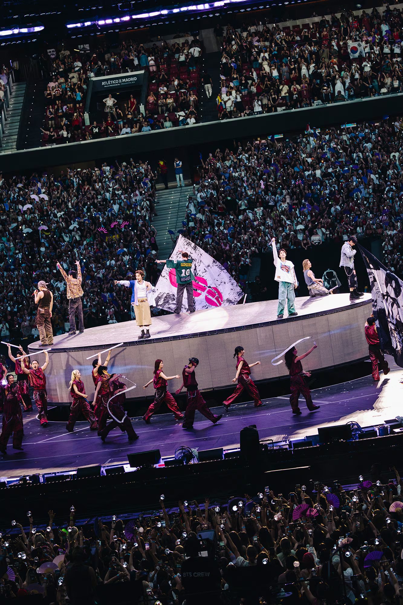 Primera noche de BTS en Madrid, el 26 de junio de 2026 en el estadio Metropolitano. (HYBE/BIGHIT MUSIC)