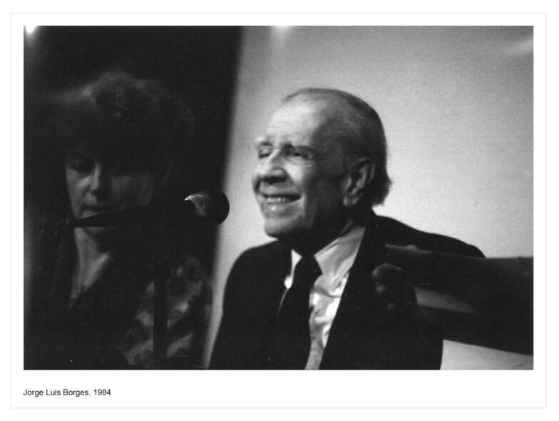 A Jorge Luis Borges nunca se lo vio con una máquina de escribir. (Gentileza CEDIPCCR)