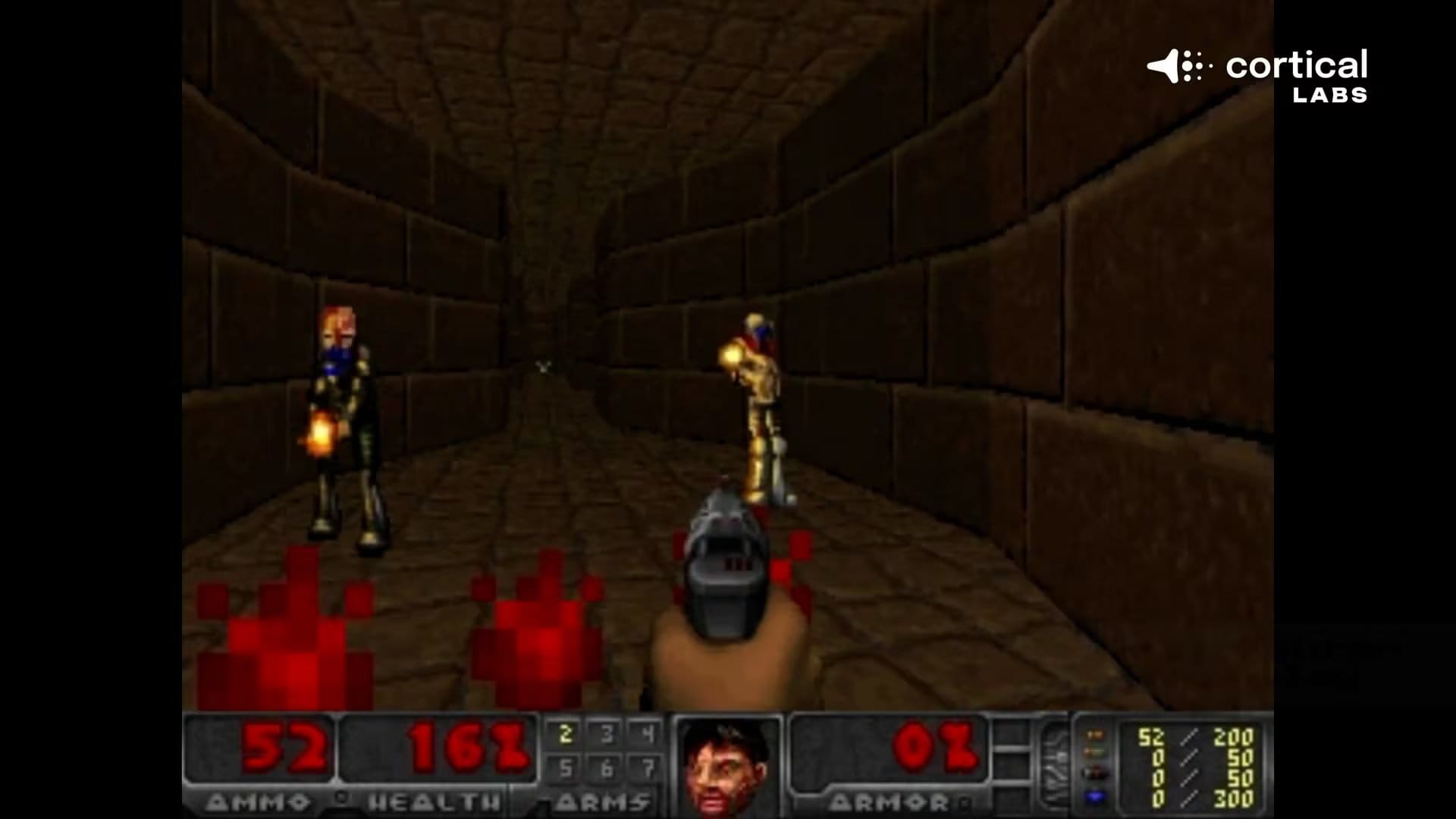 Los investigadores entrenaron neuronas vivas para superar retos en juegos como Pong y Doom. (Captura/Cortical Labs)