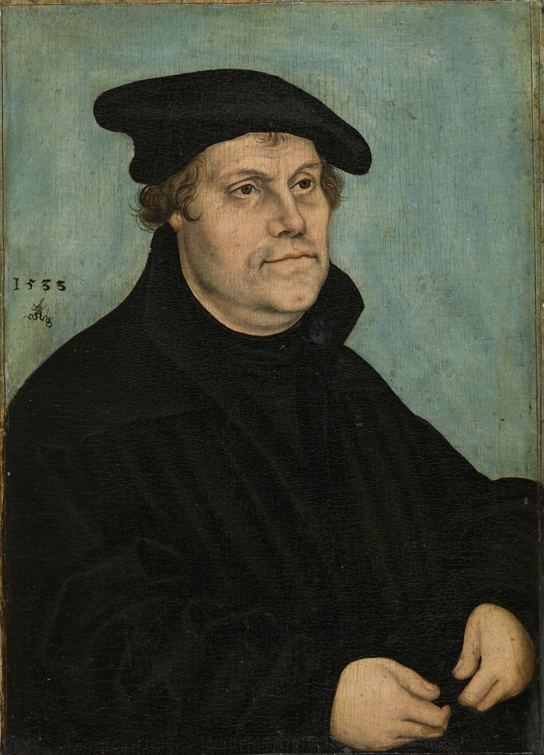 Martin Lutero en 1533, por Cranach el Viejo